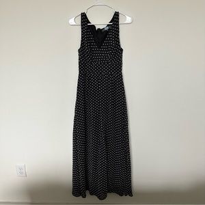 Anthropologie maxi polka dot dress size 2